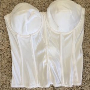David’s Bridal Dominique corset/longline bra, EUC